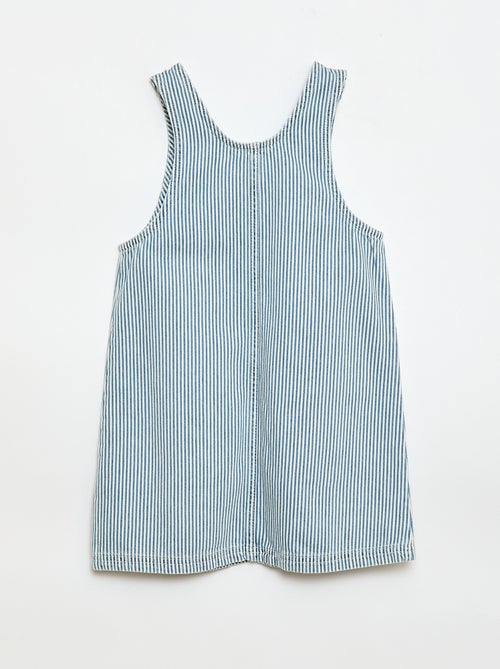 Robe salopette courte en jean - Kiabi
