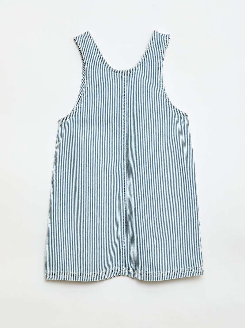 Robe salopette courte en jean Bleu - Kiabi