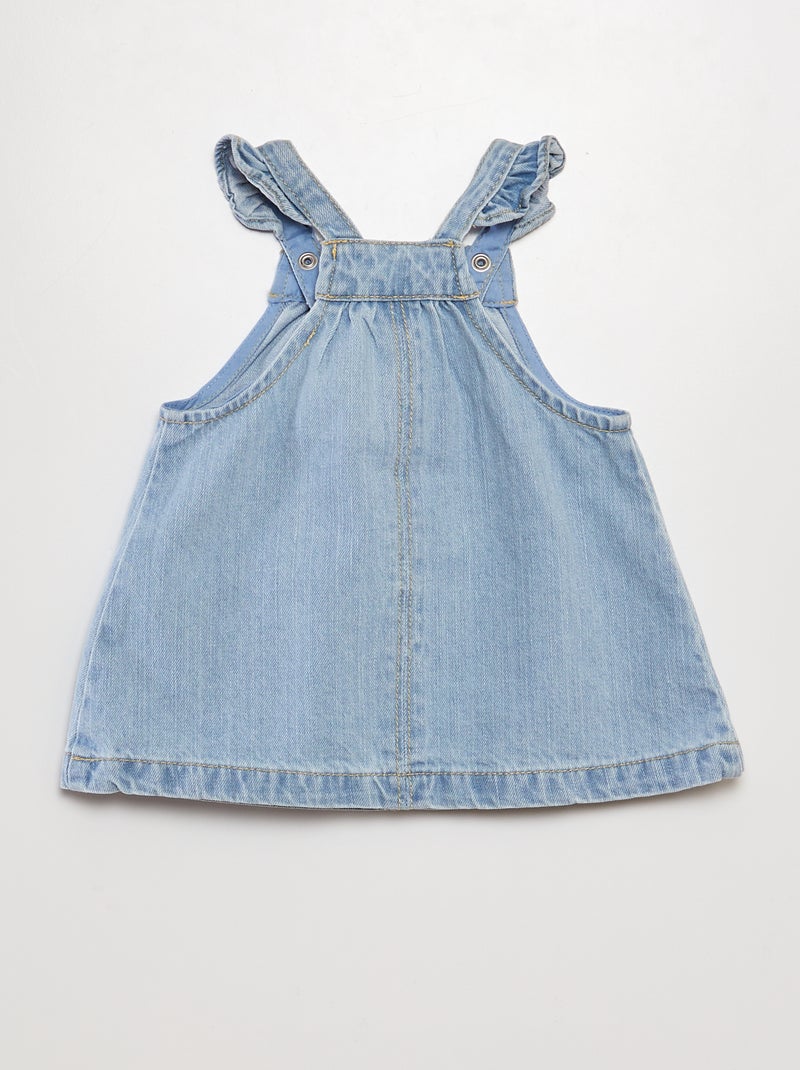 Robe salopette en jean BLEU - Kiabi