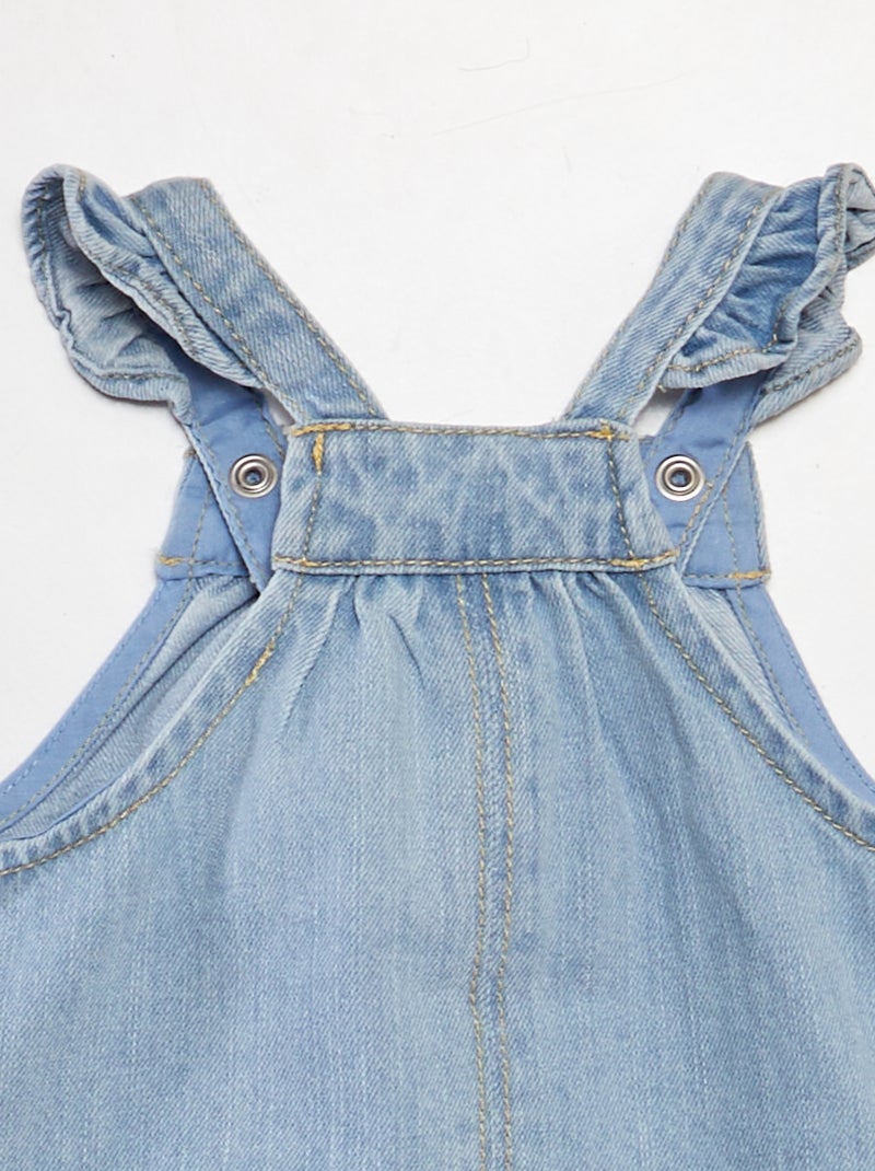Robe salopette en jean BLEU - Kiabi