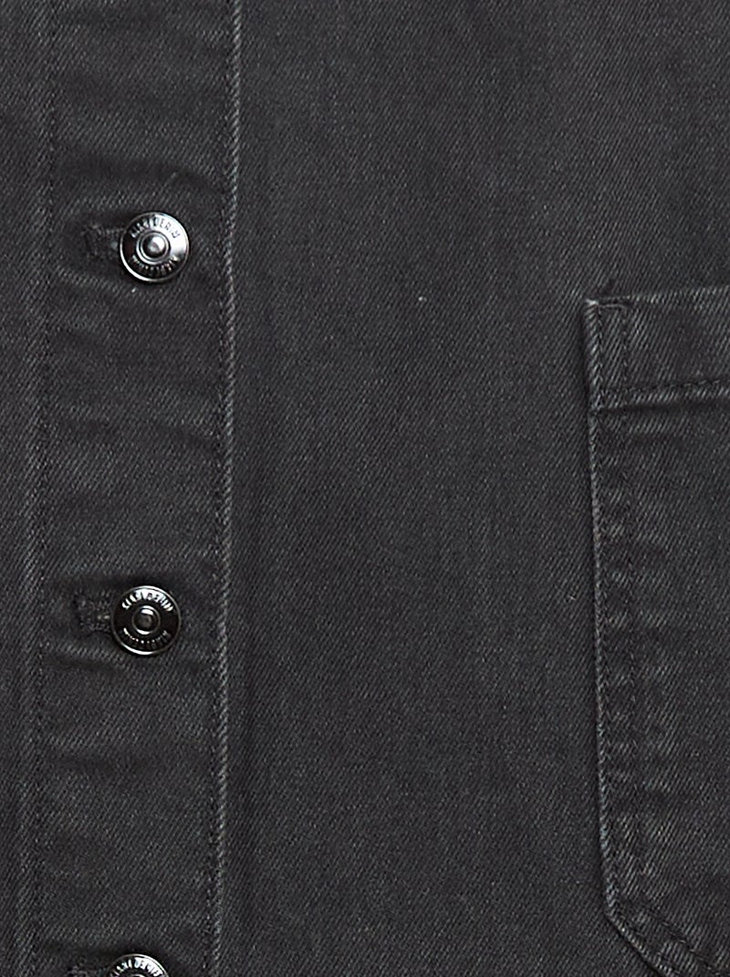 Robe salopette en jean Gris foncé - Kiabi