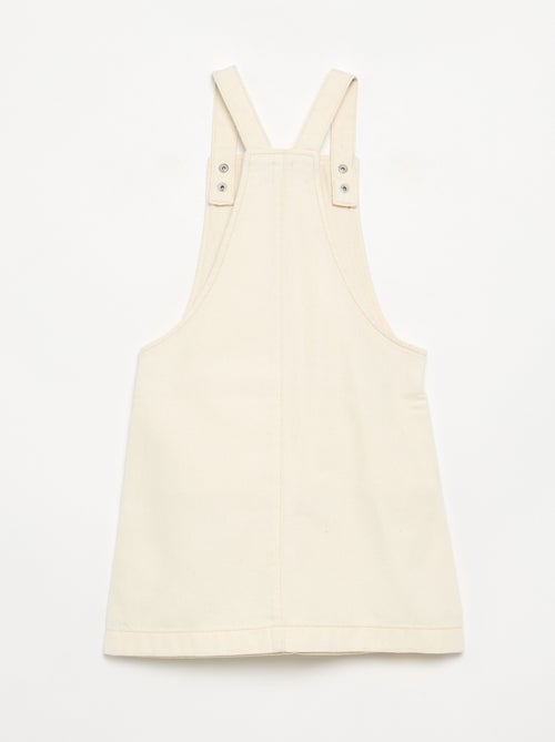 Robe salopette en twill uni - Kiabi Robe salopette en twill uni - Kiabi