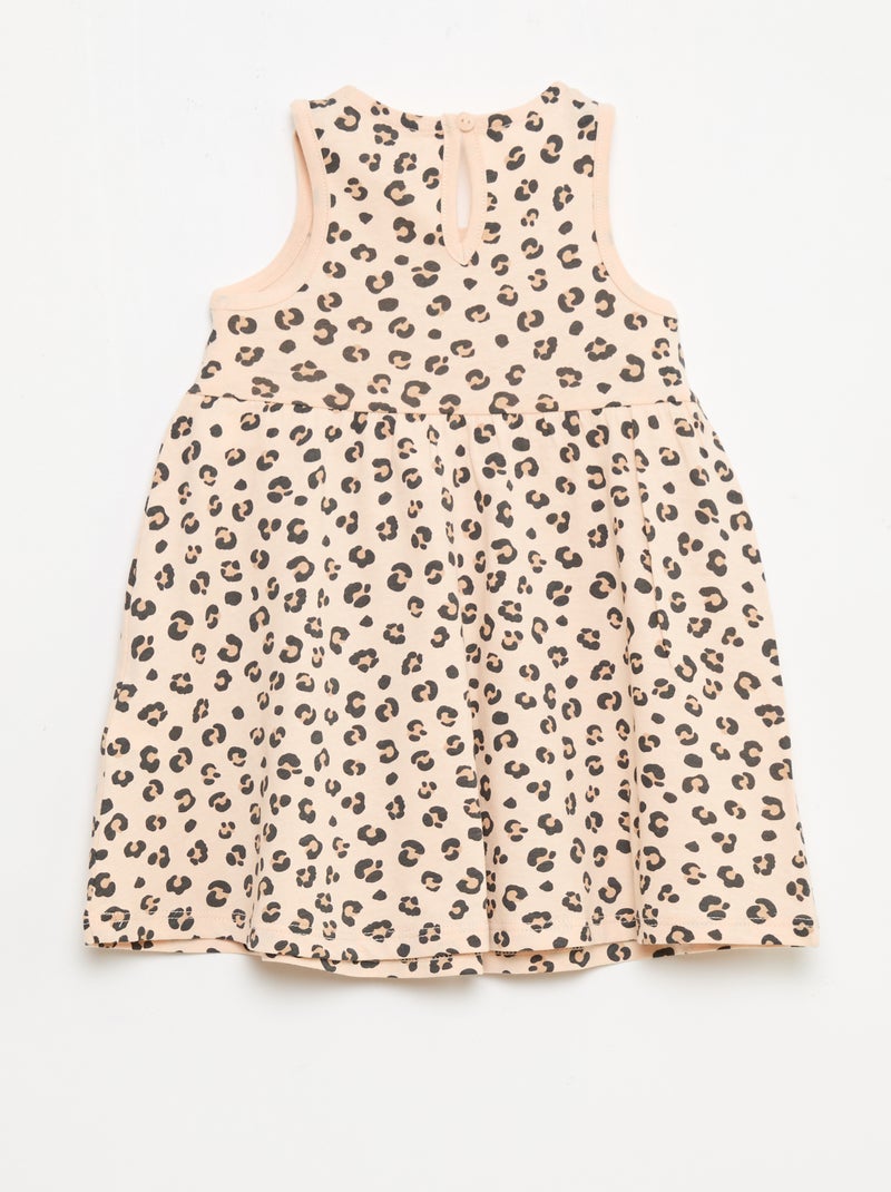 Robe sans manches à message Beige - Kiabi