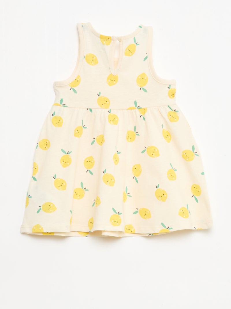 Robe sans manches à message Blanc - Kiabi