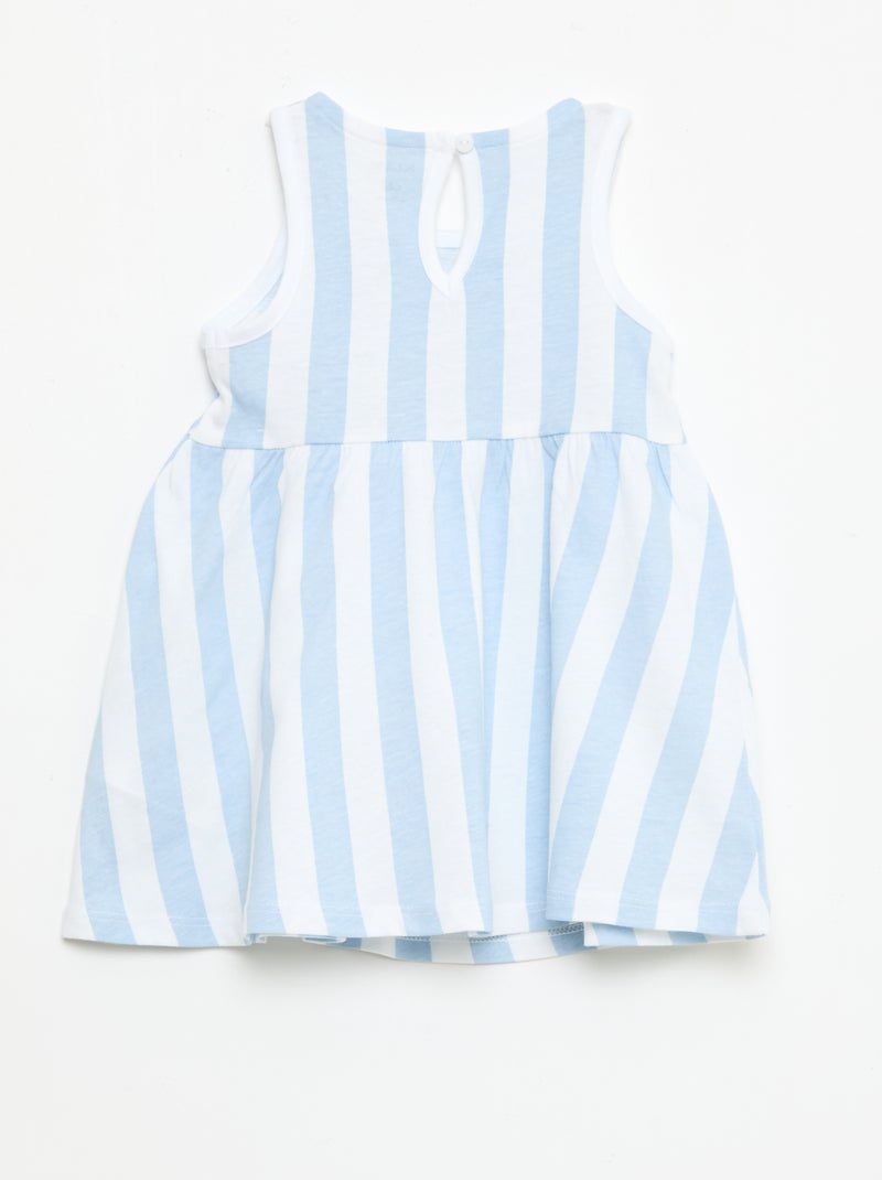 Robe sans manches à message Bleu - Kiabi