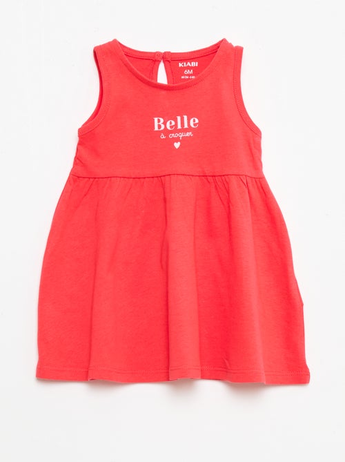 Robe sans manches à message - Kiabi
