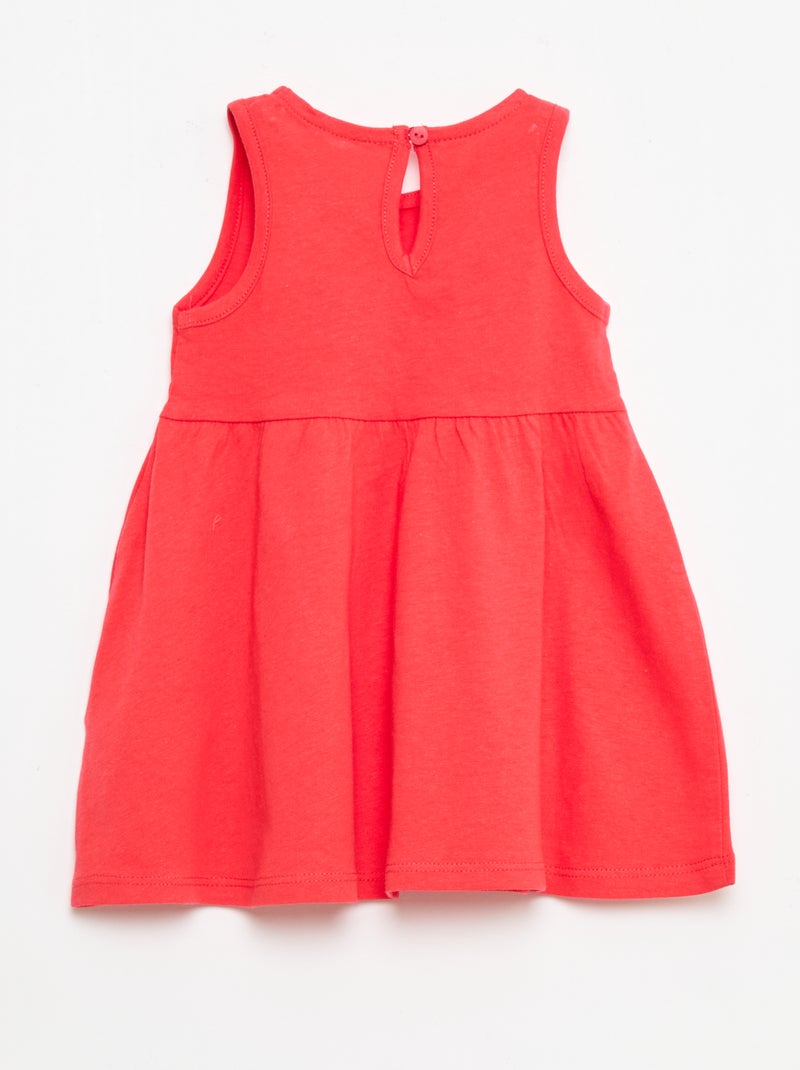 Robe sans manches à message Rouge - Kiabi