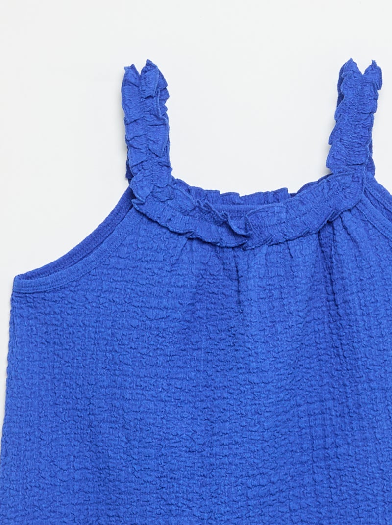 Robe sans manches en maille légère Bleu - Kiabi
