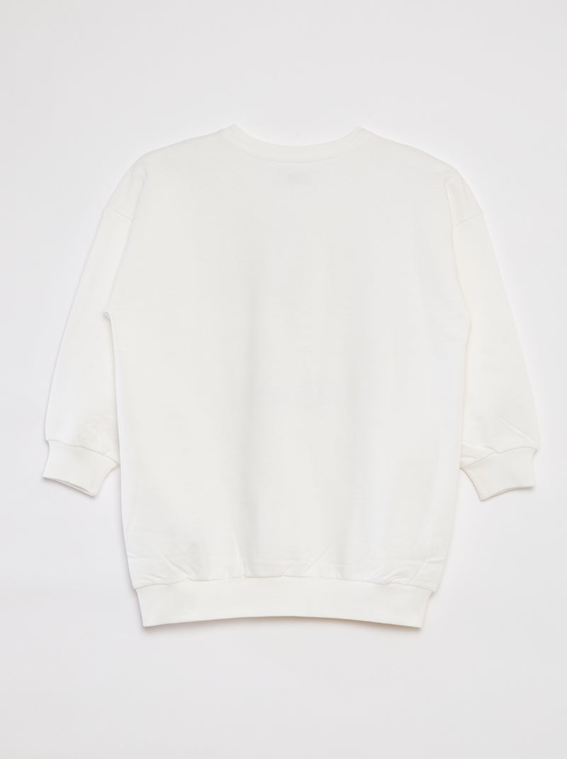 Robe sweat 'Pikachu' 'Pokémon' imprimée Blanc - Kiabi