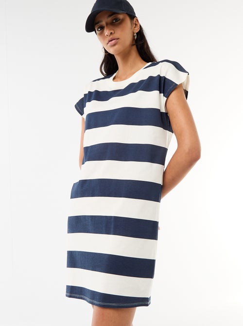 Robe t-shirt courte à manches corutes - Kiabi