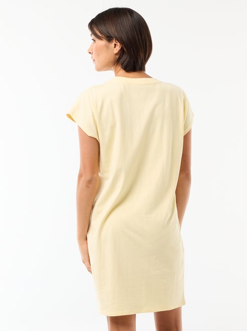 Robe t-shirt courte à manches corutes - Kiabi