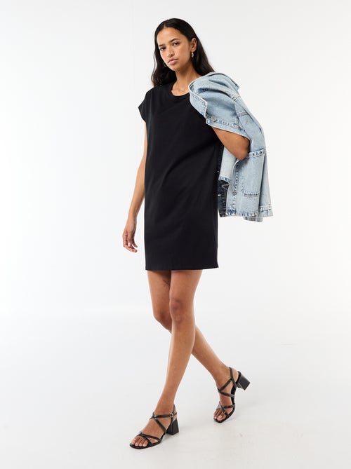 Robe t-shirt courte à manches corutes - Kiabi