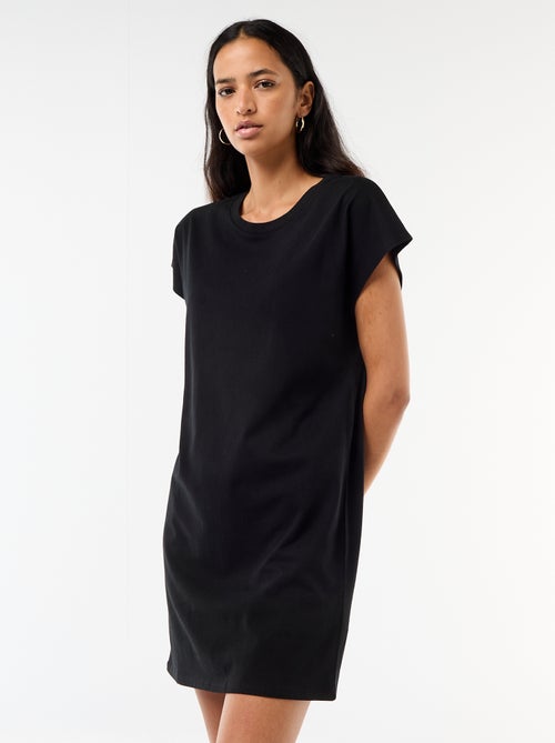 Robe t-shirt courte à manches corutes - Kiabi