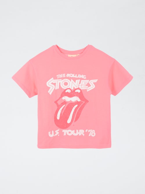 Rolling Stones' cotton print T-shirt - Kiabi