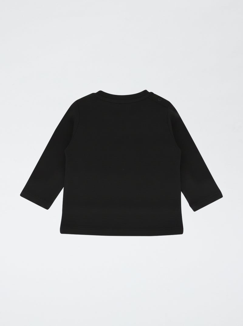 "Rolling Stones" short-sleeved T-shirt Black - Kiabi