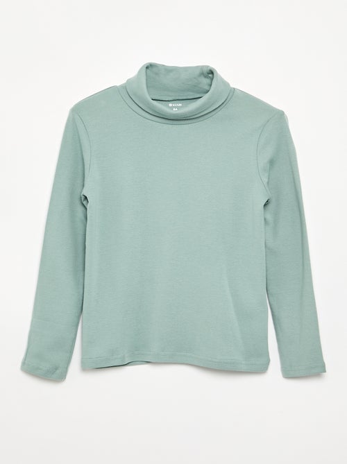 Rollkragenshirt aus Rippstrick - Kiabi