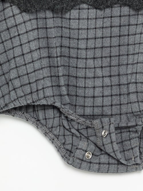 Romper with Sleeveless Knit Top - Kiabi