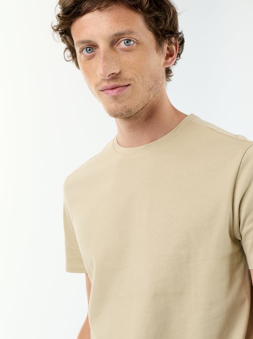 Round Neck Cotton T-Shirt - Tough Cotton™ - Kiabi
