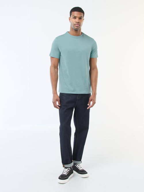 Round-neck cotton T-shirt - Kiabi Round-neck cotton T-shirt - Kiabi