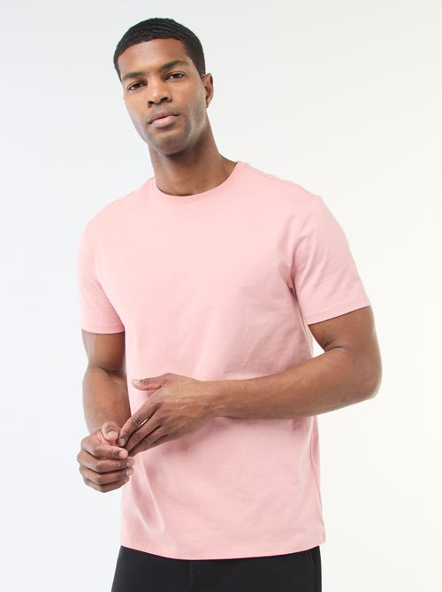 Round-neck cotton T-shirt - Kiabi Round-neck cotton T-shirt - Kiabi