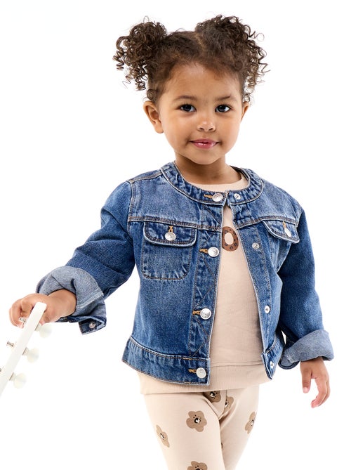 Round-neck denim jacket - Kiabi