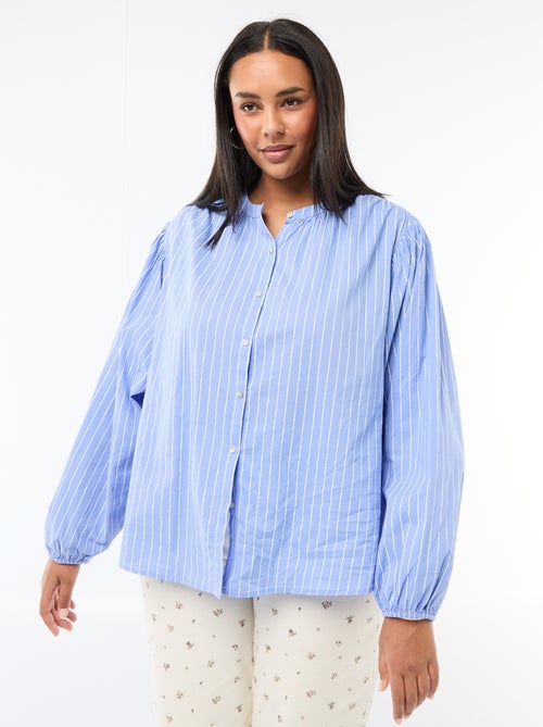 Round Neck Long Sleeve Blouse - Kiabi