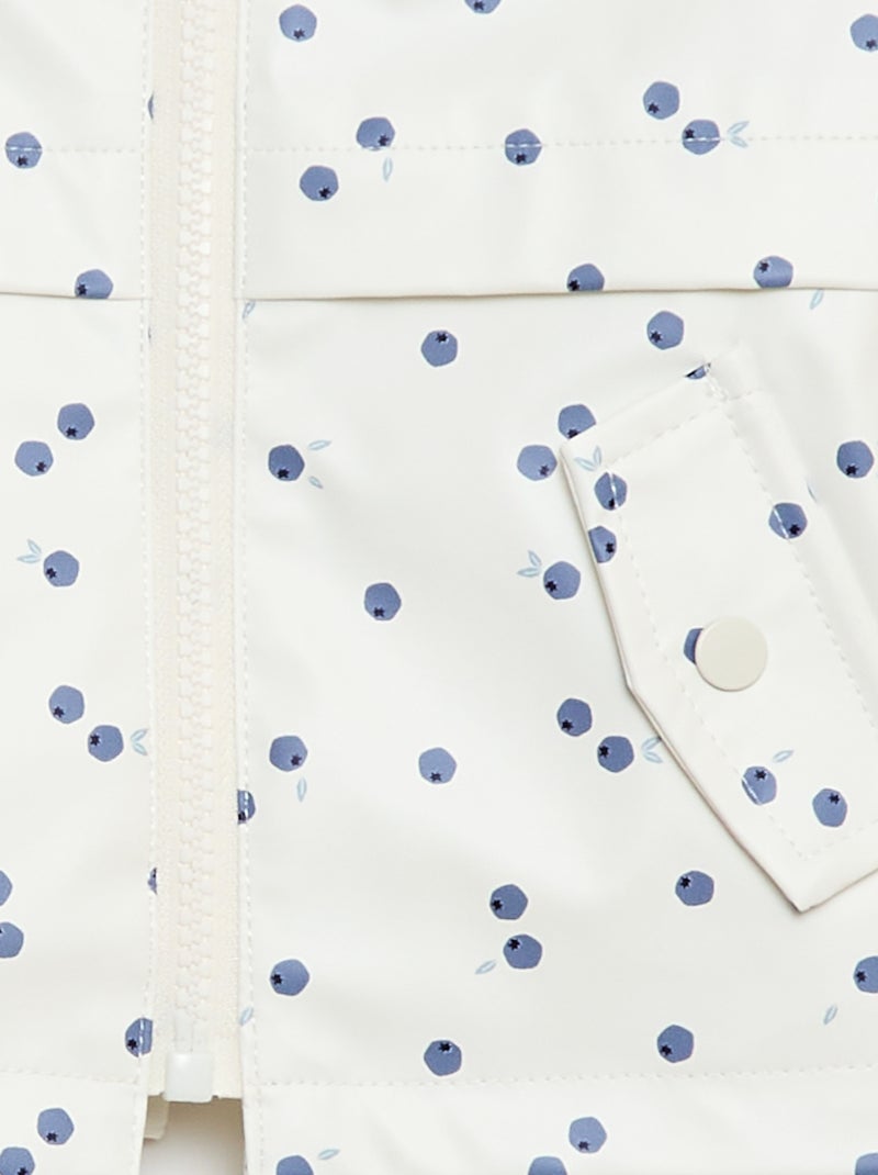 Rubber Hooded Parka White - Kiabi