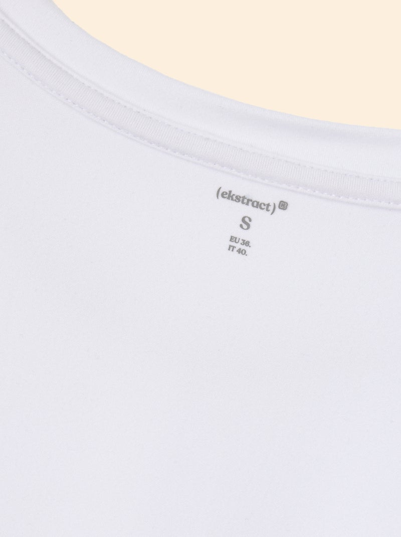 Ruched Sports T-shirt - (ekstract) White - Kiabi