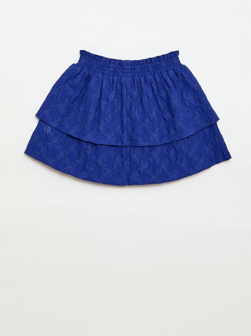 Ruffled Broderie Anglaise Skirt - Kiabi