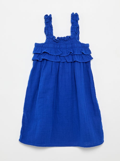 Ruffled Smocked Strappy Dress - Kiabi