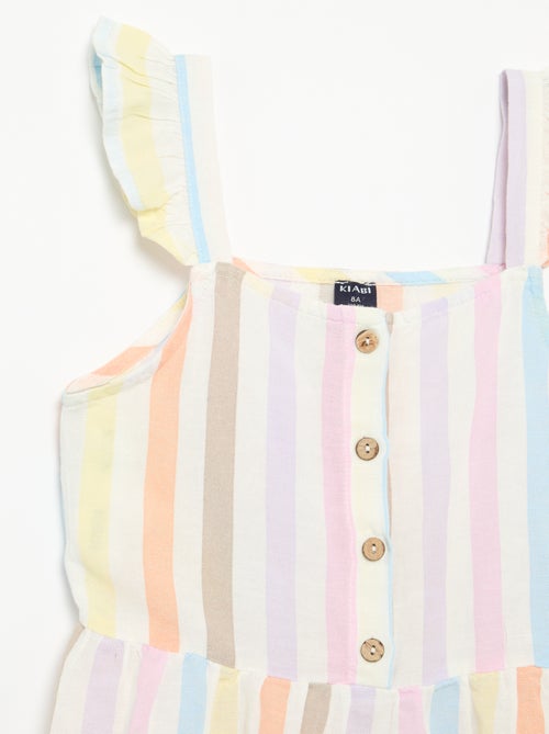 Ruffled strap dress - Kiabi
