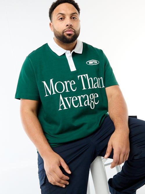 Rugby Style Short-Sleeve Polo Shirt - Kiabi