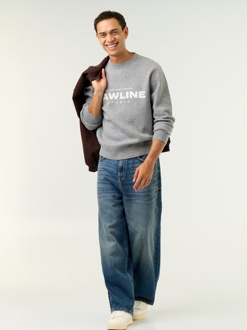 Rundhals-Pullover mit Aufdruck - Kiabi