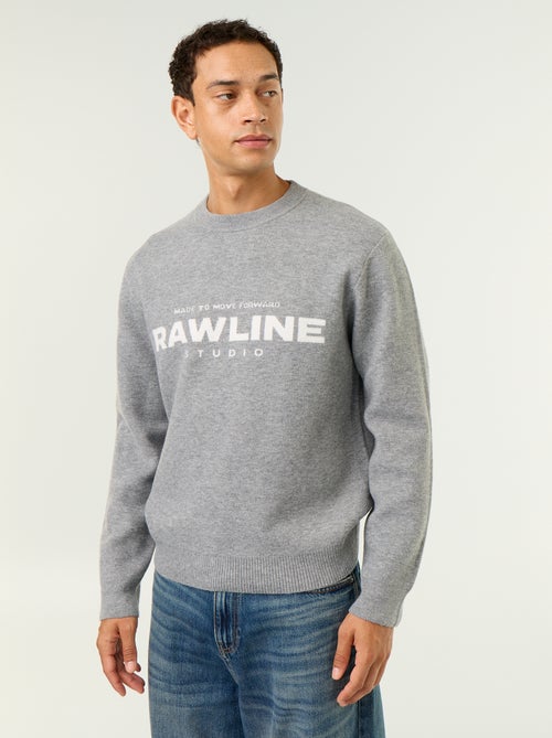 Rundhals-Pullover mit Aufdruck - Kiabi