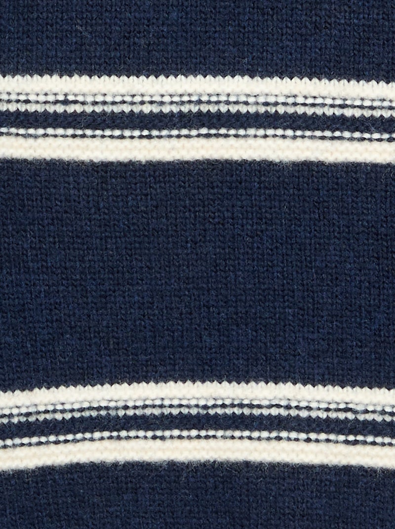 Rundhals-Strickpullover Blau - Kiabi