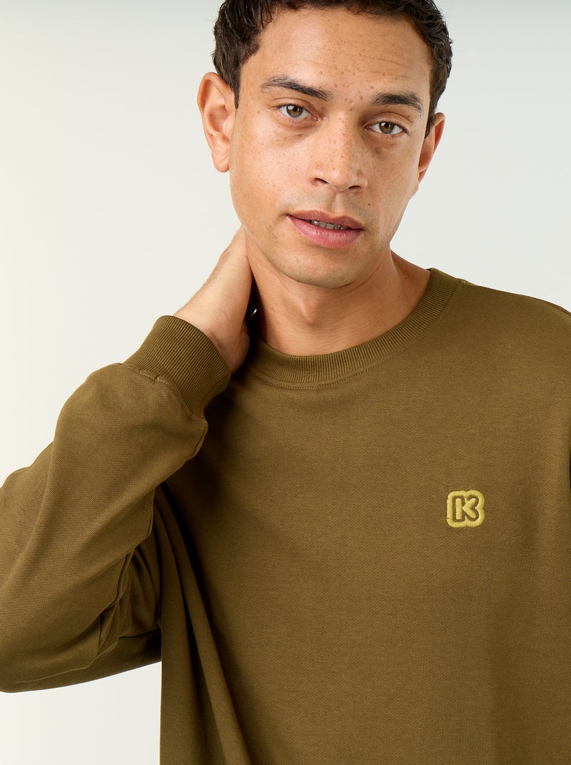 Rundhals-Sweatshirt - Kiabi Grün - Kiabi