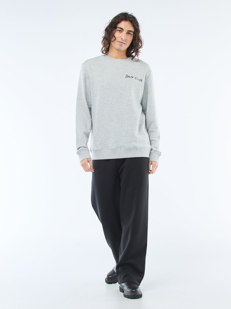 Rundhals-Sweatshirt 'Agathe Sorlet x Kiabi' - Valentinstag Grau - Kiabi