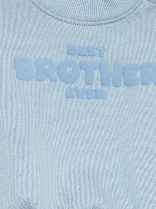 Rundhals-Sweatshirt "Brother and Sister" - Kiabi