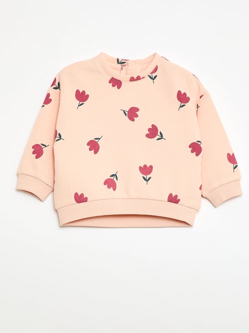 Rundhals-Sweatshirt mit Aufdruck - Kiabi