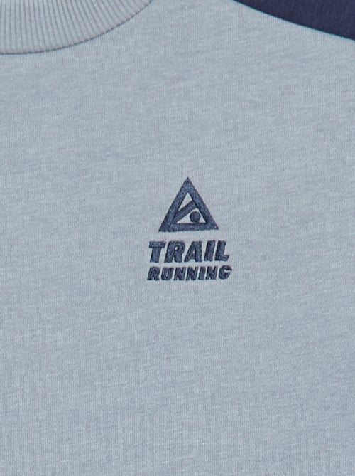 Rundhals-Sweatshirt mit Color-Block-Design - Kiabi