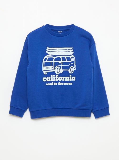 Rundhals-Sweatshirt mit Print - Kiabi