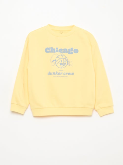 Rundhals-Sweatshirt mit Print - Kiabi
