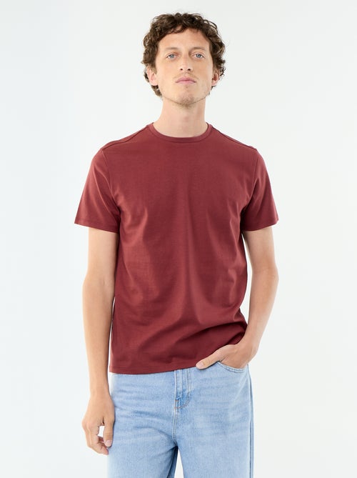 Rundhals-T-Shirt aus Baumwolle – Tough Cotton™ - Kiabi