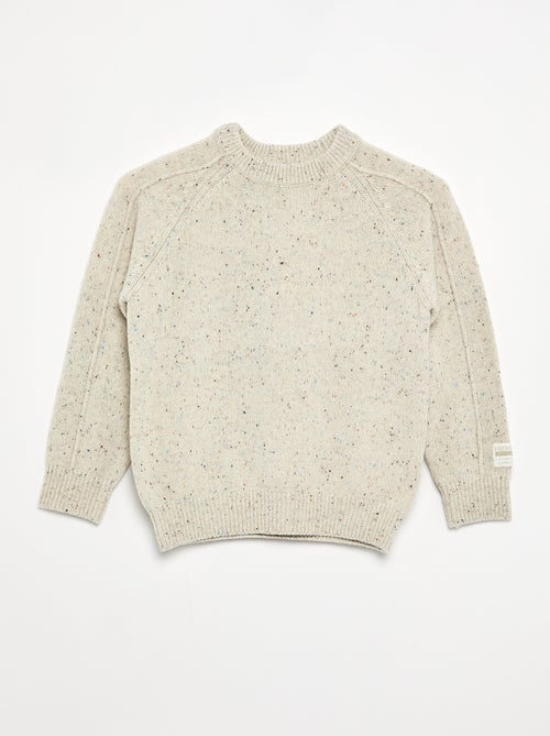 Rundhals-Wollpullover - Kiabi