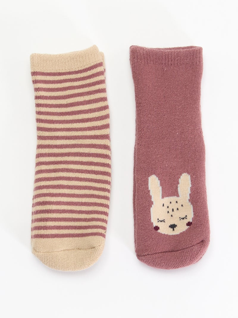 Rutschfeste Fantasie-Socken Braun - Kiabi