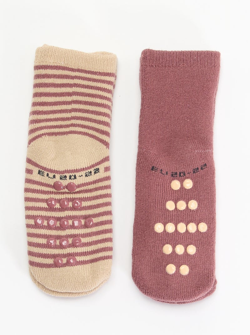 Rutschfeste Fantasie-Socken Braun - Kiabi