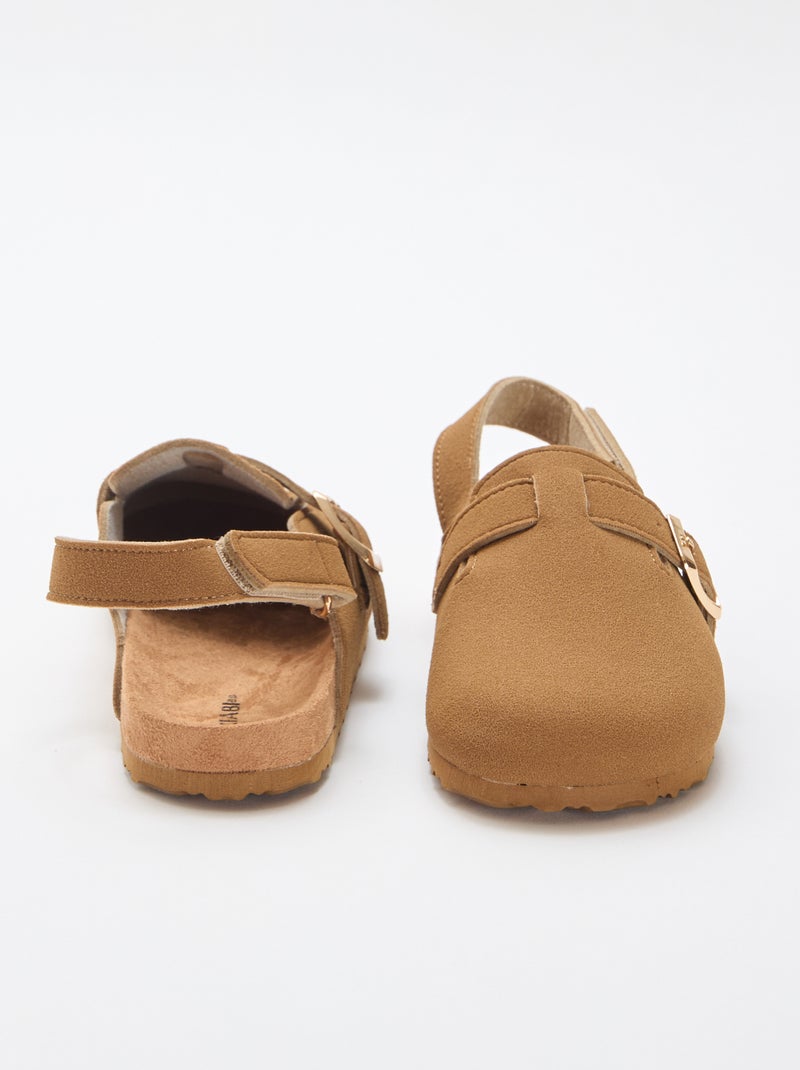 Sabot en suédine Marron - Kiabi