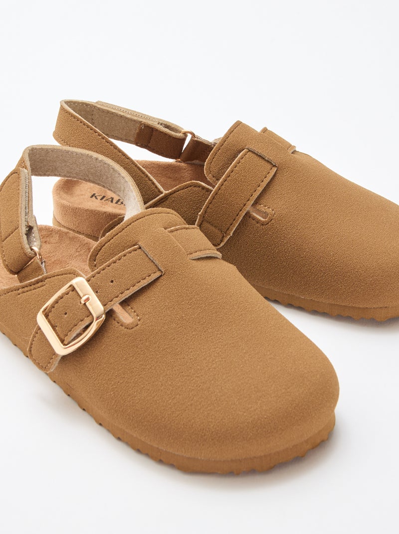 Sabot en suédine Marron - Kiabi