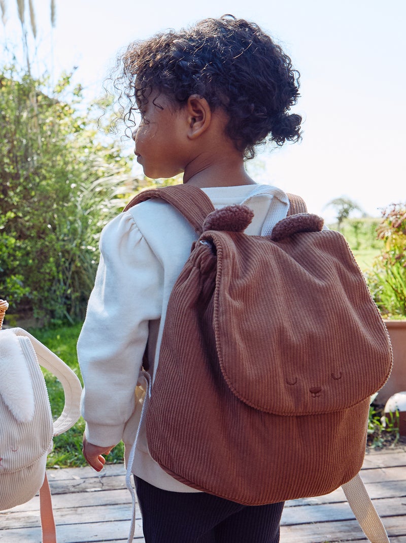 Sac à dos aspect animal avec oreilles Marron - Kiabi