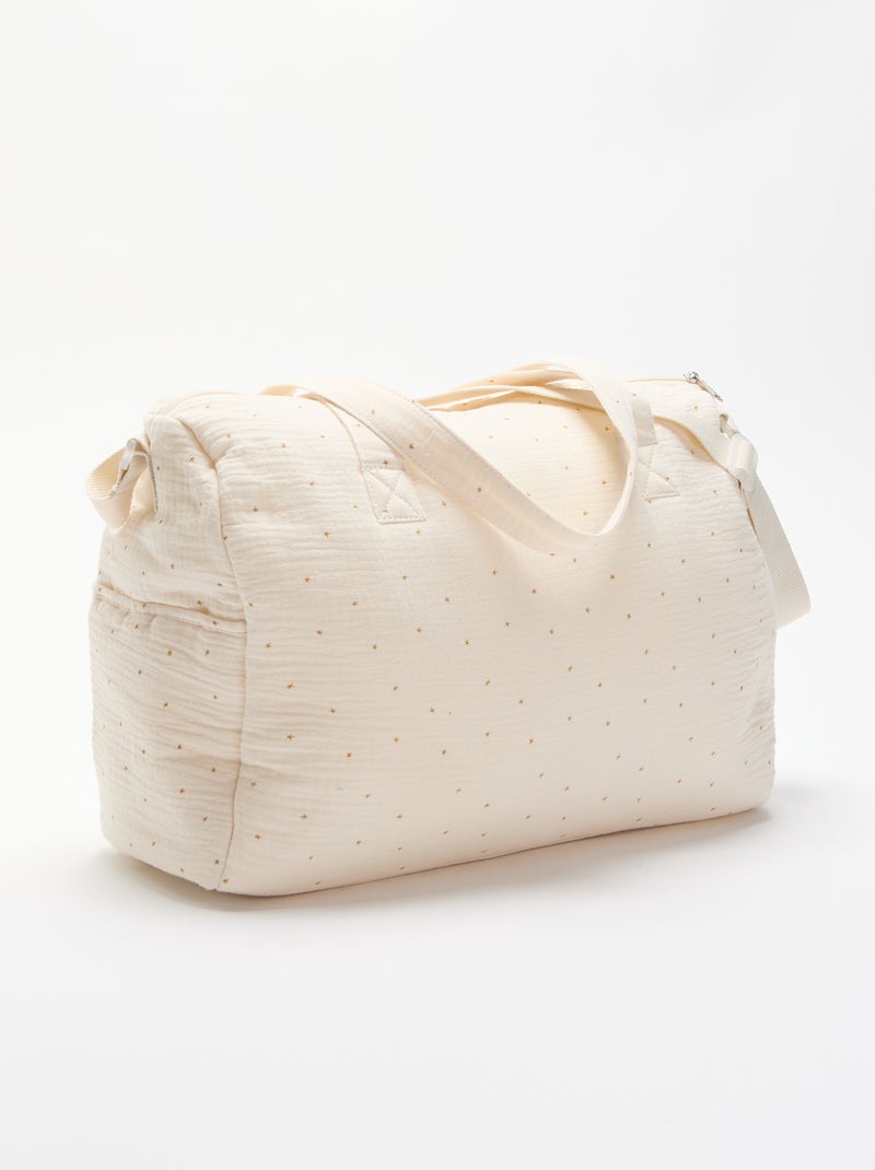 Sac à langer avec poches extérieures et intérieures Beige - Kiabi